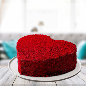 Red Velvet Heart Cake 1.5kg to Kakinada