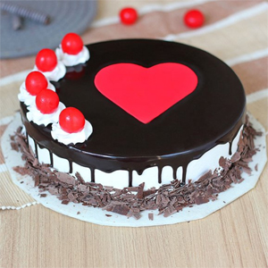 One kg Black forest cake  to Kakinada