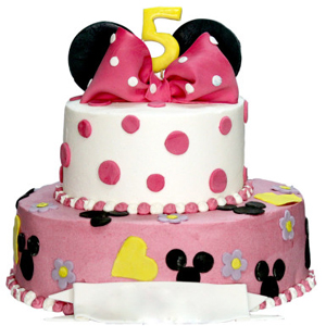 Minnie Mouse 2 tier Cake 3kg to Kakinada