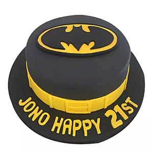 Batman Fondant Cake 2kg to Kakinada