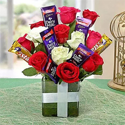 Perfect Choco Flower Arrangement to Kakinada