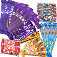 Assorted 25 Cadbury Chocolates Bars to Kakinada