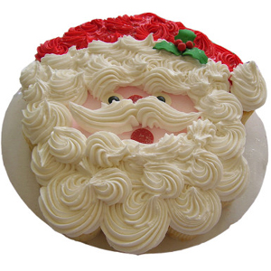 Fluffy Santa Claus Cream Cake