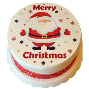 Merry Christmas photo cake