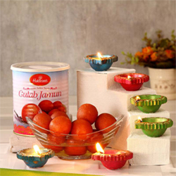 Gulab Jamun Diyas