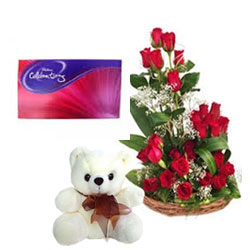 Flowers Teddy & Chocolate