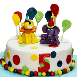 Lion And Elephant Cake  3kg 