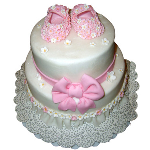 Baby Girl 2 Tier Cake 3kg 