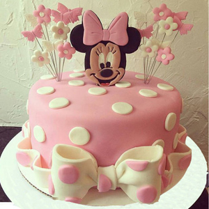 Minnie Mouse Fondant Cake 3kg 