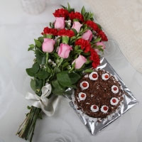 Roses & cake  to Kakinada