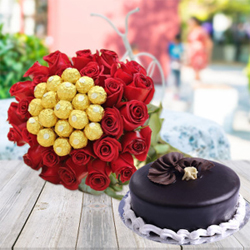 Cake N flowers 