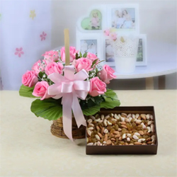 Roses with Dryfruits  to Kakinada