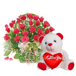 Teddy and Flowers to Kakinada