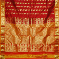 Maroon with mustard Border to Kakinada