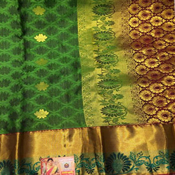 Green colour Saree