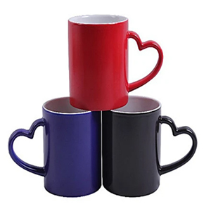 heart handle mug