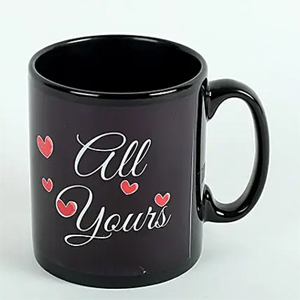 Personalise black Mug