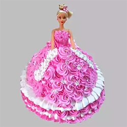 Barbie Doll cake to Kakinada