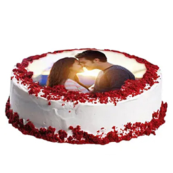 Red Velvet Photo Cake 1kg to Vizag