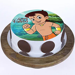 1kg Chhota Bheem Photo Cake  to Vizag