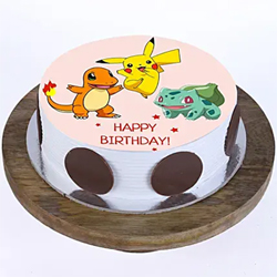 1kg Pokemon Photo Cake to Vizag