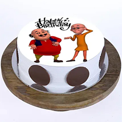 1kg Motu Patlu Photo Cake to Vizag