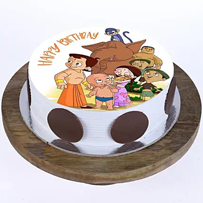 1kg Chhota Bheem  Photo Cake to Kakinada