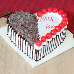 Black forest  Heart 1kg to Vizag