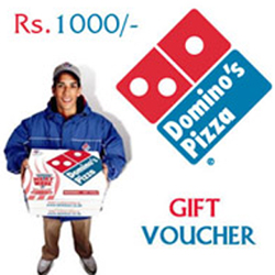 Dominos Gift Vouchers Rs.1,000/-