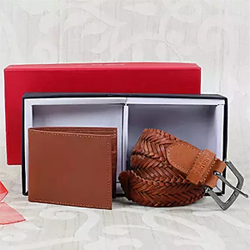 Brown Belt N Wallet Combo to Kakinada