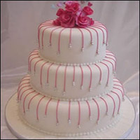  3 Tier Strawberry Cake to Vizag