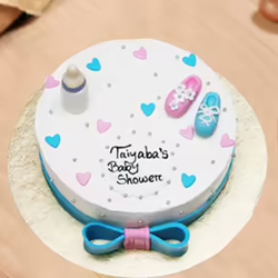 Baby Arrival  Fondant Cake