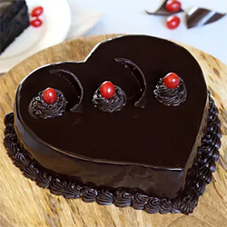 Chocolate Truffle Heart Cake 1kg