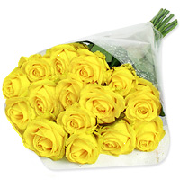 Midnight Yellow roses  to Vizag