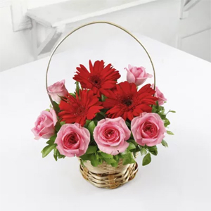 Mixed Flower basket  to Kakinada