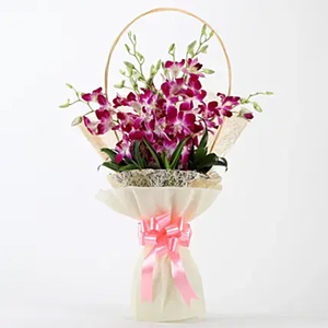 Purple Orchids Bouquet