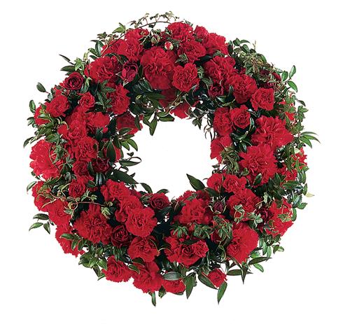 Red Roses Wreath