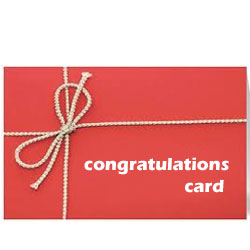 Congratulations card 