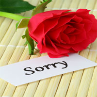 Sorry card  to Kakinada