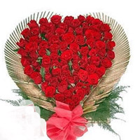 30 ROSES IN A HEART SHAPE  to Vizag