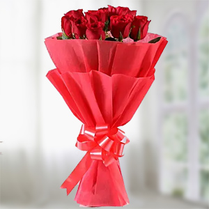 Red roses bunch  to Kakinada