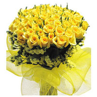50  YELLOW ROSES BUNCH  to Kakinada