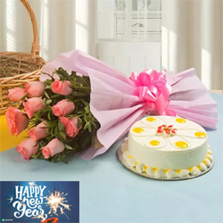 Sweet Treat with Flowers to Kakinada