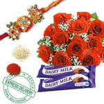 Rakhi With Roses to Rajahmundry