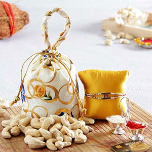 Rakhi with Dry Fruits