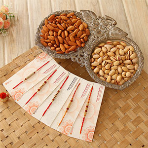 Rakhi with Dry Fruits