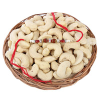 Cashews Basket With Rakhi