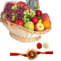 Fruits Basket with rakhi