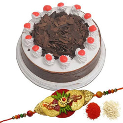 Rakhi &  Blackforest Cake