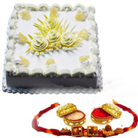 Rakhi with cake